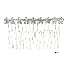Hair Comb - 12 PCS Clear Crystal Stones – CB-5